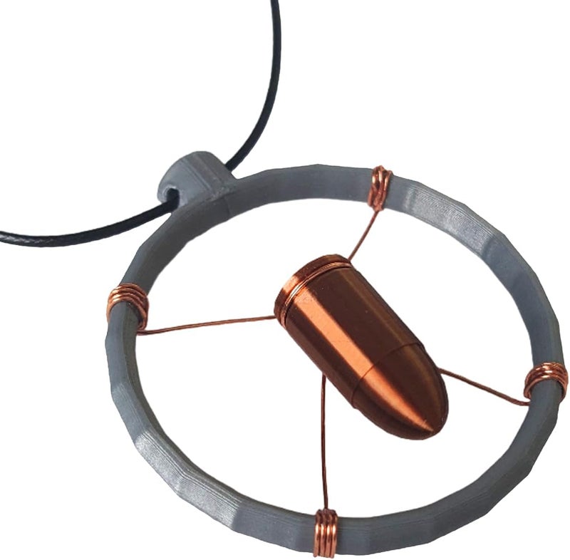 Handmade Cyberpunk V Bullet Cosplay Necklace - Image 1